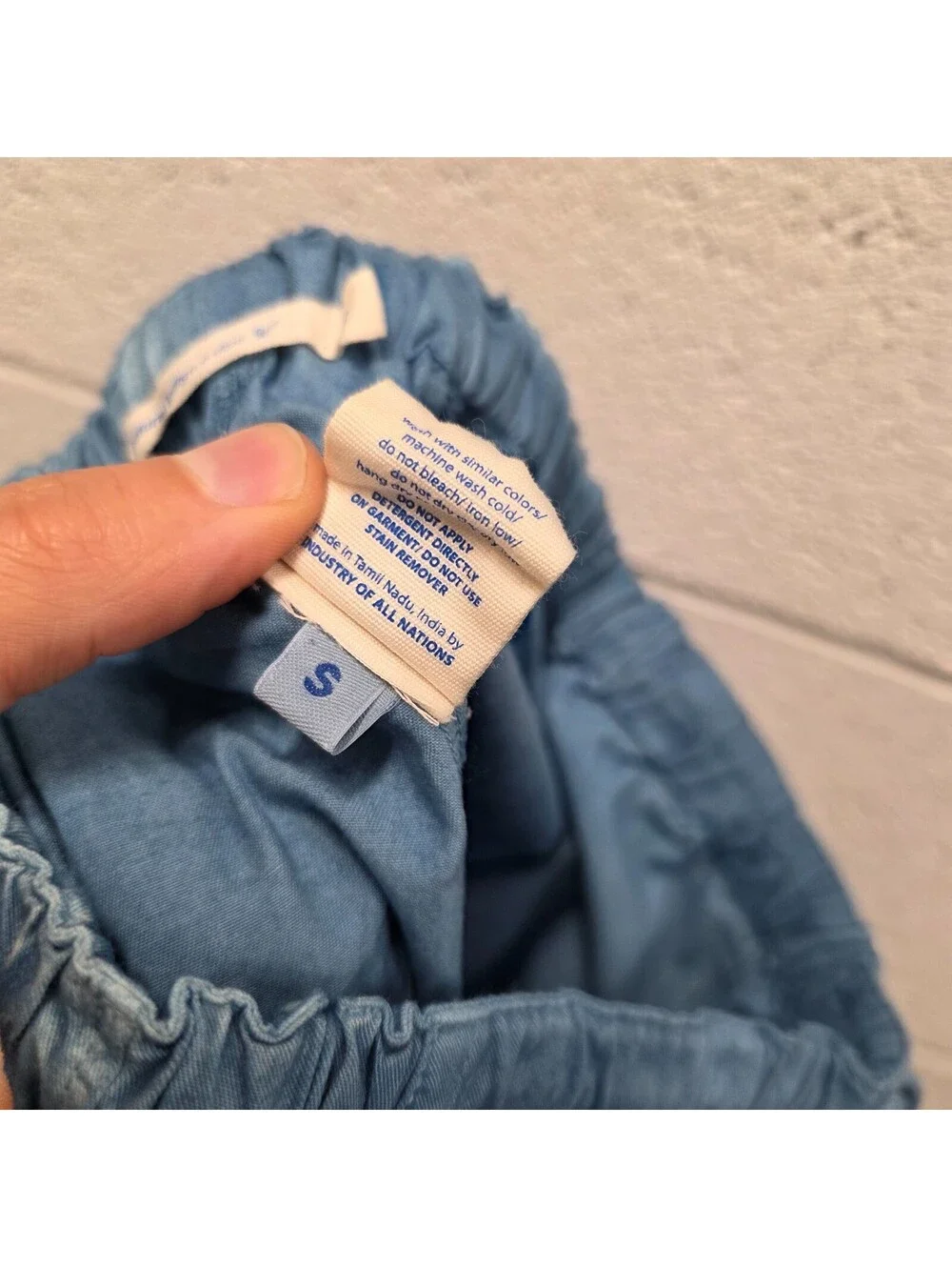 Industry of All Nations Natural Indigo 6Dips Button Fly Chino Pants Sx29 Organic